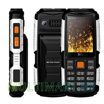 Мобильный телефон BQ-Mobile BQ-2430 Tank Power (черный/серебристый)